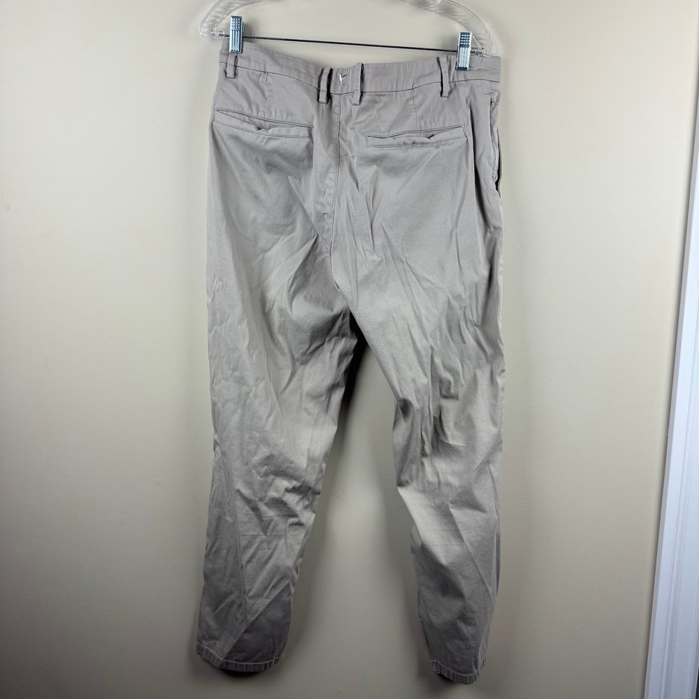 birddogs Golf Social Wear Mens Khaki Tan Performance Tapered Chino Pants Size 34 - Picture 6 of 6